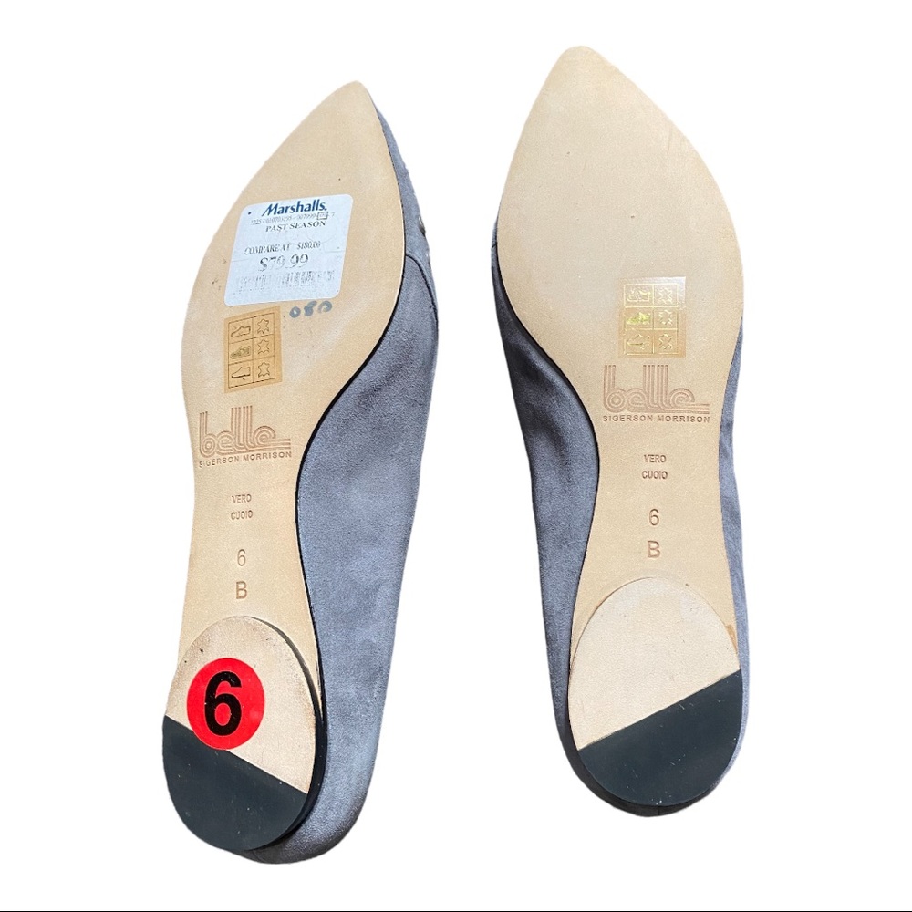 NWT Belle suede studded flats size 6 - Picture 2 of 3
